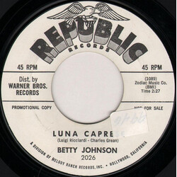Betty Johnson Luna Caprese / I Dreamed USED VINYL 7INCH 45 RPM PROMO