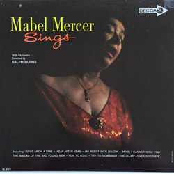 Mabel Mercer Mabel Mercer Sings Vinyl LP USED
