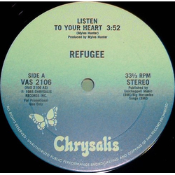 Refugee Listen To Your Heart Vinyl 12" USED