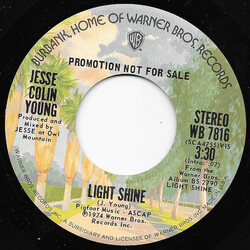 Jesse Colin Young Light Shine USED VINYL 7INCH 45 RPM SINGLE PROMO