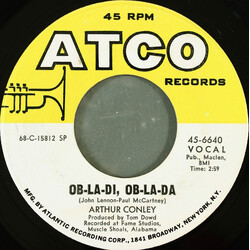 Arthur Conley Ob-La-Di, Ob-La-Da / Otis Sleep On USED VINYL 7INCH 45 RPM
