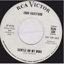 John Hartford Gentle On My Mind USED VINYL 7INCH 45 RPM PROMO