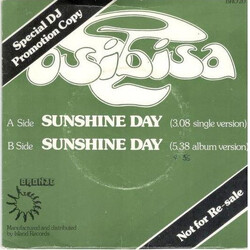 Osibisa Sunshine Day USED VINYL 7INCH 45 RPM PROMO