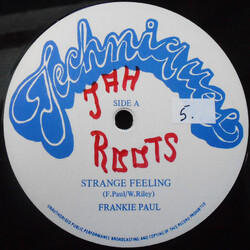 Frankie Paul / Johnny Osbourne Strange Feeling / Oh Jah Help Me USED VINYL 12INCH 45 RPM REISSUE