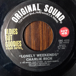 Al Wilson / Charlie Rich Show And Tell / Lonely Weekends USED VINYL 7INCH 45 RPM SINGLE REISSUE