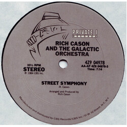 Rich Cason And The Galactic Orchestra Street Symphony USED VINYL 12INCH 33 S RPM STEREO