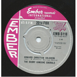 The Harry Simeone Chorale Onward Christian Soldiers USED VINYL 7INCH 45 RPM SINGLE