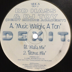 DJ DD Hass / DJ Toy (2) Music Weights A Ton USED VINYL 12INCH