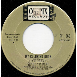 Sandy Stewart (2) My Coloring Book USED VINYL 7INCH 45 RPM SINGLE