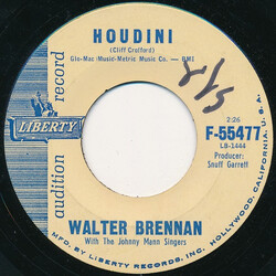 Walter Brennan Houdini / The Old Kelly Place USED VINYL 7INCH 45 RPM SINGLE PROMO
