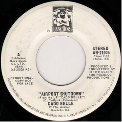 Cado Belle Airport Shutdown USED VINYL 7INCH 45 RPM PROMO
