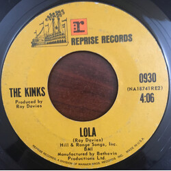 The Kinks Lola USED VINYL 7INCH 45 RPM SINGLE STYRENE
