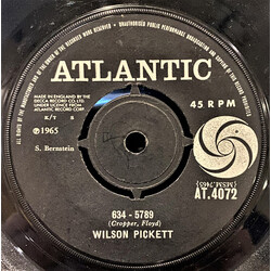 Wilson Pickett 634-5789 USED VINYL 7INCH 45 RPM SINGLE
