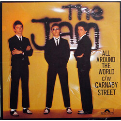 The Jam All Around The World c/w Carnaby Street USED VINYL 7INCH 45 RPM SINGLE REPRESS