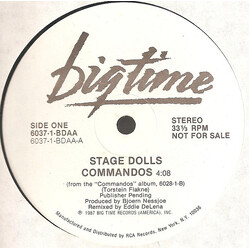 Stage Dolls Commandos USED VINYL 12INCH SINGLE PROMO 33 S RPM