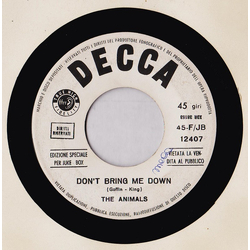 The Animals Don't Bring Me Down Vinyl 7" USED