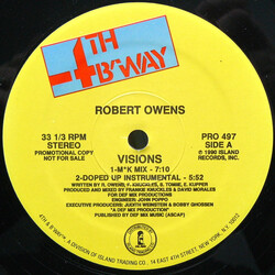 Robert Owens Visions USED VINYL 12INCH 33 S RPM PROMO STEREO