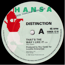 Distinction That's The Way I Like It Vinyl 12" USED