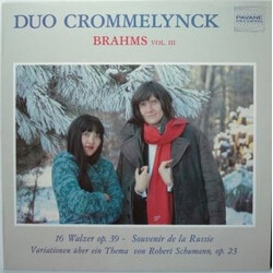 Duo Crommelynck / Johannes Brahms Brahms Vol. III Vinyl LP USED