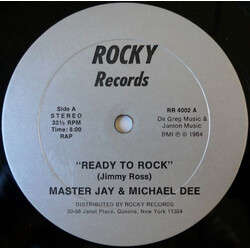 Master Jay / Michael Dee Ready To Rock USED VINYL 12INCH 33 S RPM REPRESS STEREO
