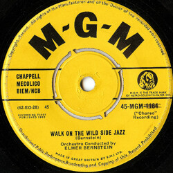 Elmer Bernstein Walk On The Wild Side USED VINYL 7INCH 45 RPM SINGLE