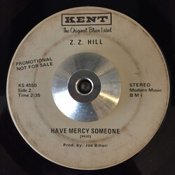 Z.Z. Hill You Don't Love Me / Have Mercy Someone USED VINYL 7INCH 45 RPM PROMO