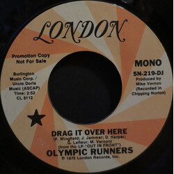 Olympic Runners Drag It Over Here USED VINYL 7INCH SINGLE PROMO