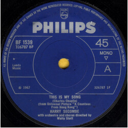 Harry Secombe This Is My Song USED VINYL 7INCH MONO 45 RPM