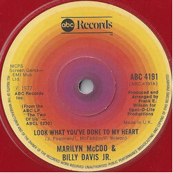 Marilyn McCoo & Billy Davis Jr. Look What You've Done To My Heart USED VINYL 7INCH 45 RPM SINGLE