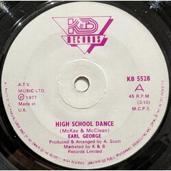 Earl George High School Dance USED VINYL 7INCH 45 RPM