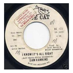 Sam Hawkins I Know It's All Right / It Hurts So Bad (Drip Drop) USED VINYL 7INCH 45 RPM PROMO