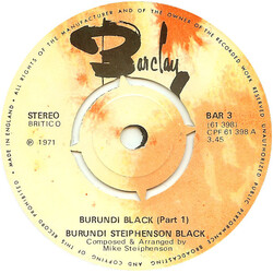 Burundi Black Burundi Black USED VINYL 7INCH 45 RPM STEREO