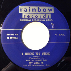Esy Morales And His Orchestra I Theenk You Weenk / Talk To Me, Baby USED VINYL 7INCH 45 RPM