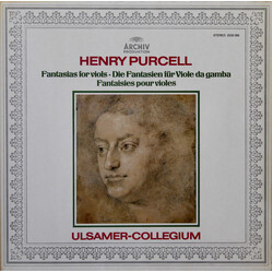 Henry Purcell / Ulsamer Collegium Fantasias For Viols · Die Fantasien Für Viole Da Gamba · Fantaisies Pour Violes Vinyl LP USED