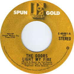 The Doors Light My Fire / Love Me Two Times USED VINYL 7INCH SINGLE STEREO REISSUE 45 RPM