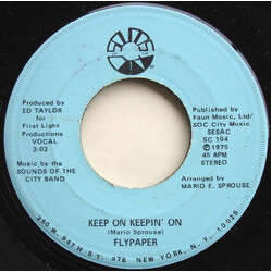 Flypaper Keep On Keepin' On / Through No Fault Of Our Own USED VINYL 7INCH 45 RPM