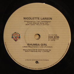 Nicolette Larson Rhumba Girl Vinyl 7" USED