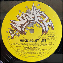 Marcia Hines Music Is My Life USED VINYL 7INCH 45 RPM SINGLE