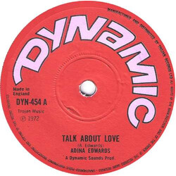 Adina Edwards Talk About Love USED VINYL 7INCH SINGLE