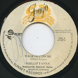 Phillip Fanna Walk Out On Me USED VINYL 7INCH 45 RPM
