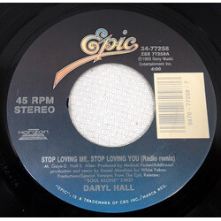 Daryl Hall Stop Loving Me, Stop Loving You USED VINYL 7INCH 45 RPM SINGLE STEREO