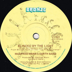 Manfred Mann's Earth Band Blinded By The Light USED VINYL 7INCH 45 RPM SINGLE