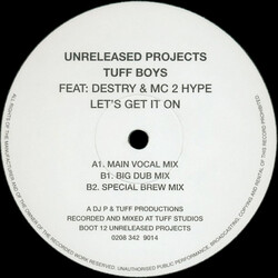 Tuff Boys / Destry / MC 2 Hype Let's Get It On USED VINYL 12INCH 33 S RPM 45 RPM