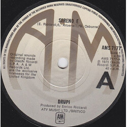 Drupi (2) Sereno E USED VINYL 7INCH 45 RPM SINGLE