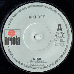 Kiki Dee Star USED VINYL 7INCH 45 RPM SINGLE