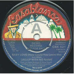 The Group With No Name Baby Love (How Could You Leave Me) USED VINYL 7INCH 45 RPM PROMO