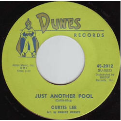 Curtis Lee Just Another Fool / A Night At Daddy Gee's Vinyl 7" USED
