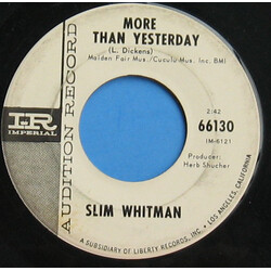 Slim Whitman More Than Yesterday USED VINYL 7INCH 45 RPM PROMO