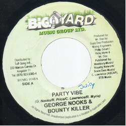 George Nooks / Bounty Killer Party Vibe USED VINYL 7INCH 45 RPM SINGLE