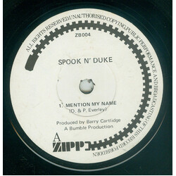 Spook N' Duke Mention My Name USED VINYL 7INCH SINGLE